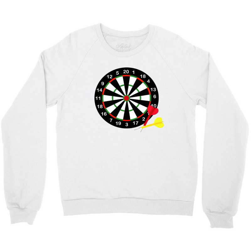 The Dartboard Crewneck Sweatshirt by dxart77 | Artistshot