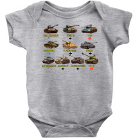 Top Ten Best Ww2 Tanks Panzer Iv Tiger Ii T 34 Pullover Hoodie Baby Bodysuit | Artistshot