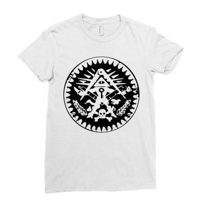 Inside Joke Cognito Inc Shadow Government Conspiracy Seal Ladies Fitted T-shirt Designed By Jacktees