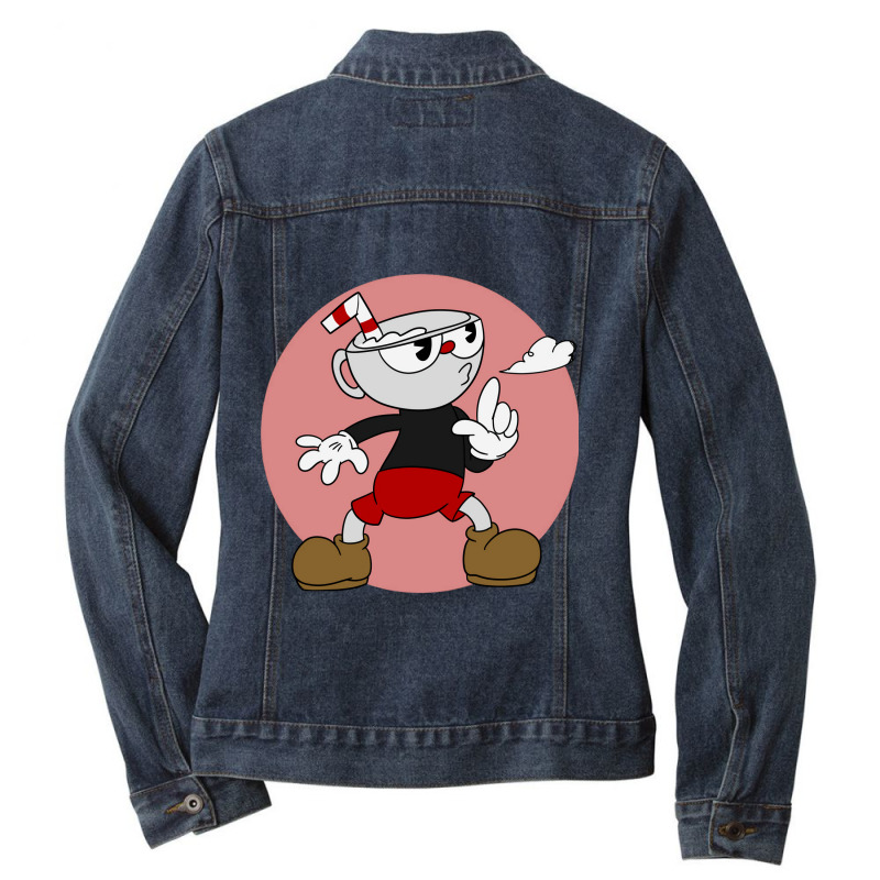 Vintage Classic  Knock Out Design Character Funny Gifts Ladies Denim Jacket by Artist-Mauricio | Artistshot