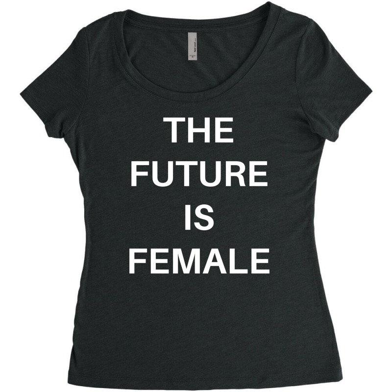 The Future Is Female Women's Triblend Scoop T-shirt by MegaAgustina | Artistshot