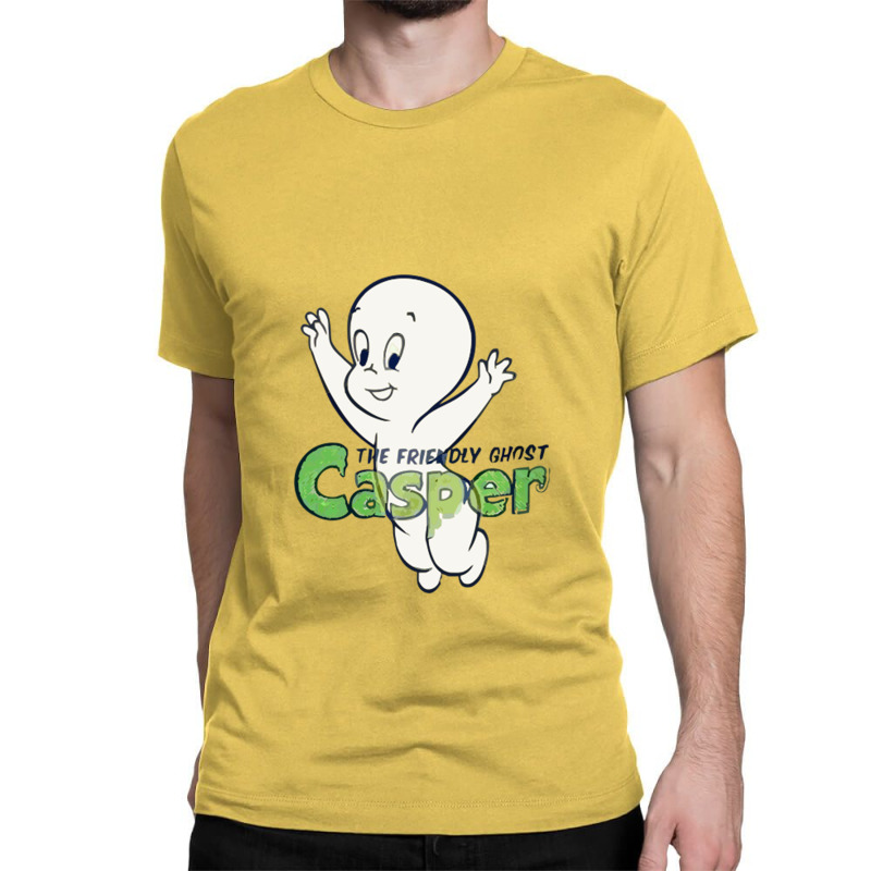 input Tæmme dragt Custom Casper Cute And Friendly Ghost Classic T-shirt By Custom-designs -  Artistshot