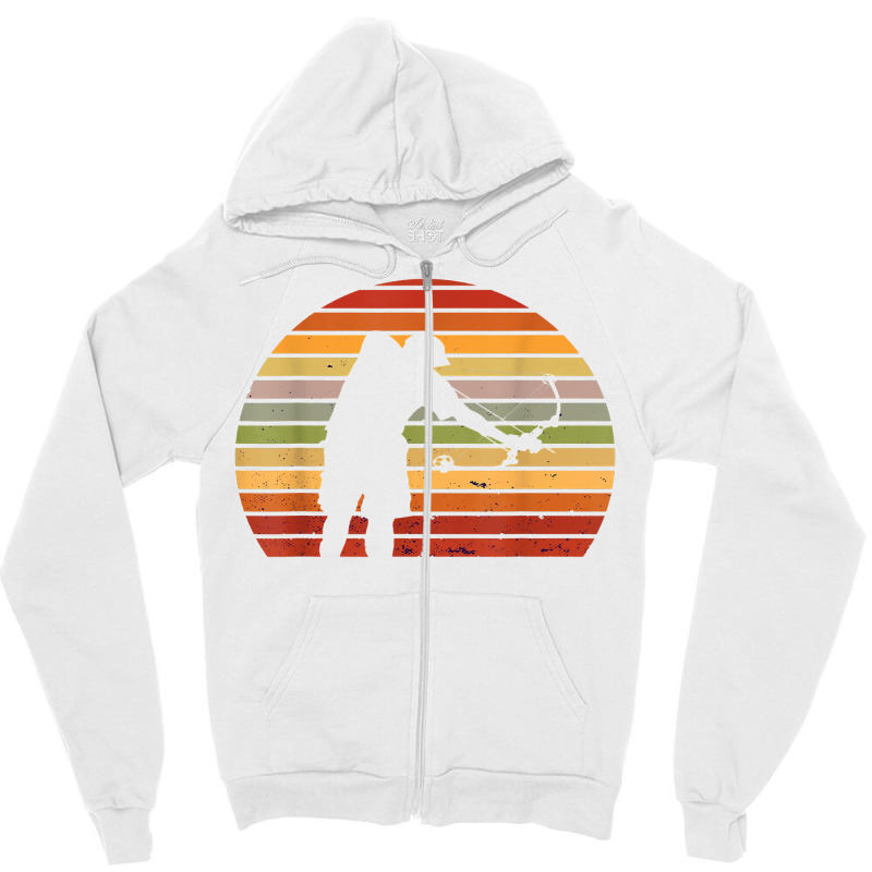 Bowfisher Vintage Retro Bowfisher Shoot Fish Bow Hunter Zipper Hoodie | Artistshot