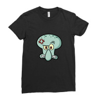 Angry Squid Face Ladies Fitted T-shirt | Artistshot