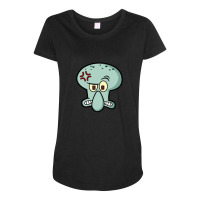 Angry Squid Face Maternity Scoop Neck T-shirt | Artistshot