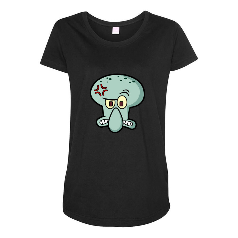 Angry Squid Face Maternity Scoop Neck T-shirt by BLACKSTONE | Artistshot