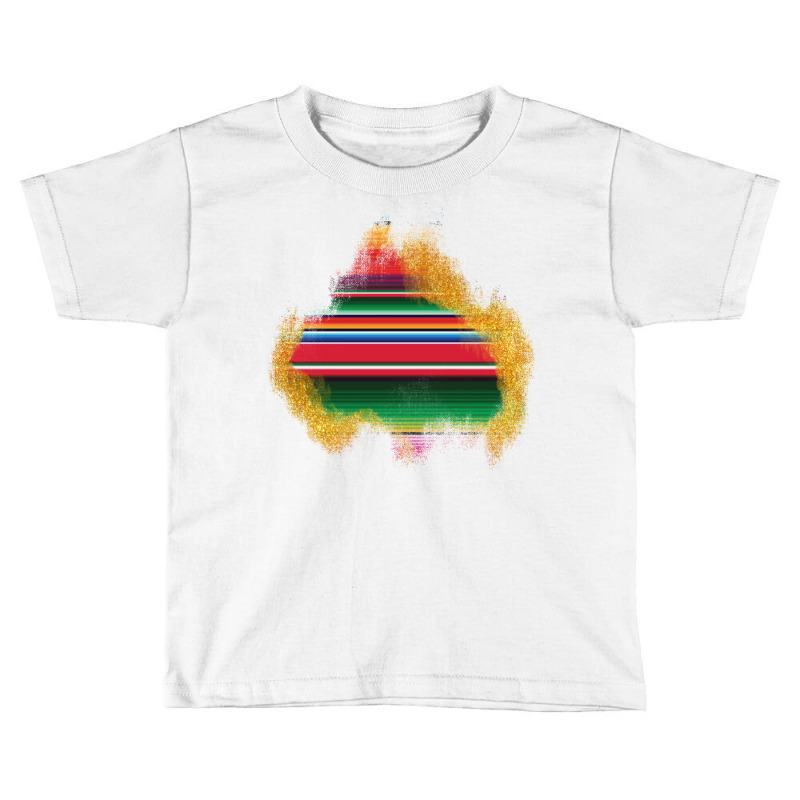 Custom Serape Glitter Patches Toddler T-shirt By