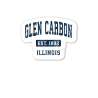 Glen Carbon Illinois Il Vintage Athletic Sports Design T Shirt Sticker | Artistshot