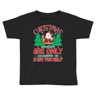 Merry Christmas Toddler T-shirt Designed By Henriettabhopkins