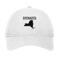 New York Divemaster Scuba Diving Instructor Dive Flag Style T Shirt Adjustable Cap | Artistshot