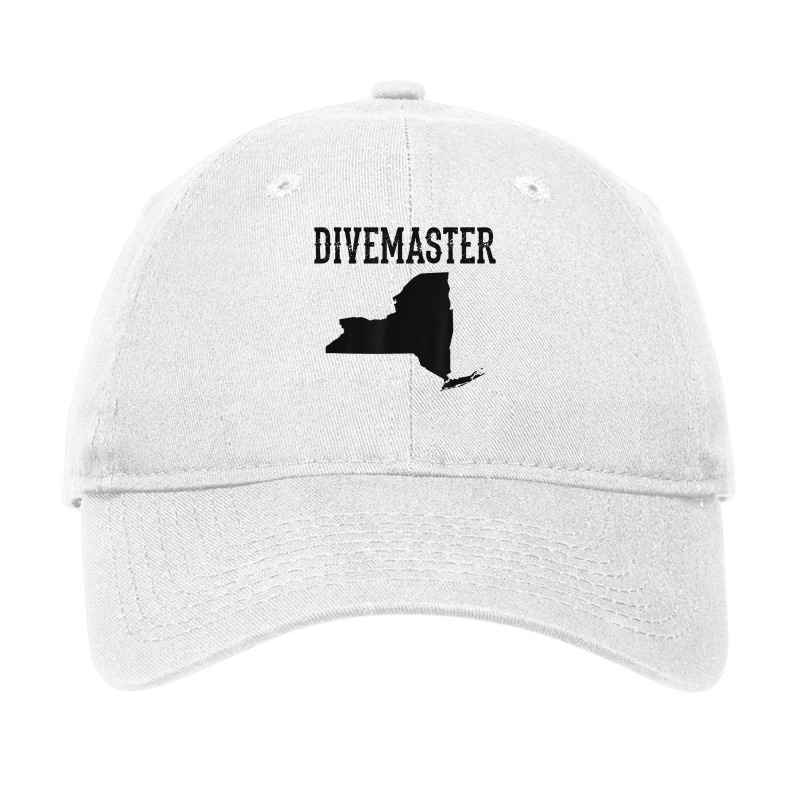 New York Divemaster Scuba Diving Instructor Dive Flag Style T Shirt Adjustable Cap | Artistshot