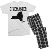 New York Divemaster Scuba Diving Instructor Dive Flag Style T Shirt Men's T-shirt Pajama Set | Artistshot