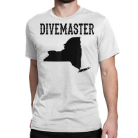 New York Divemaster Scuba Diving Instructor Dive Flag Style T Shirt Classic T-shirt | Artistshot