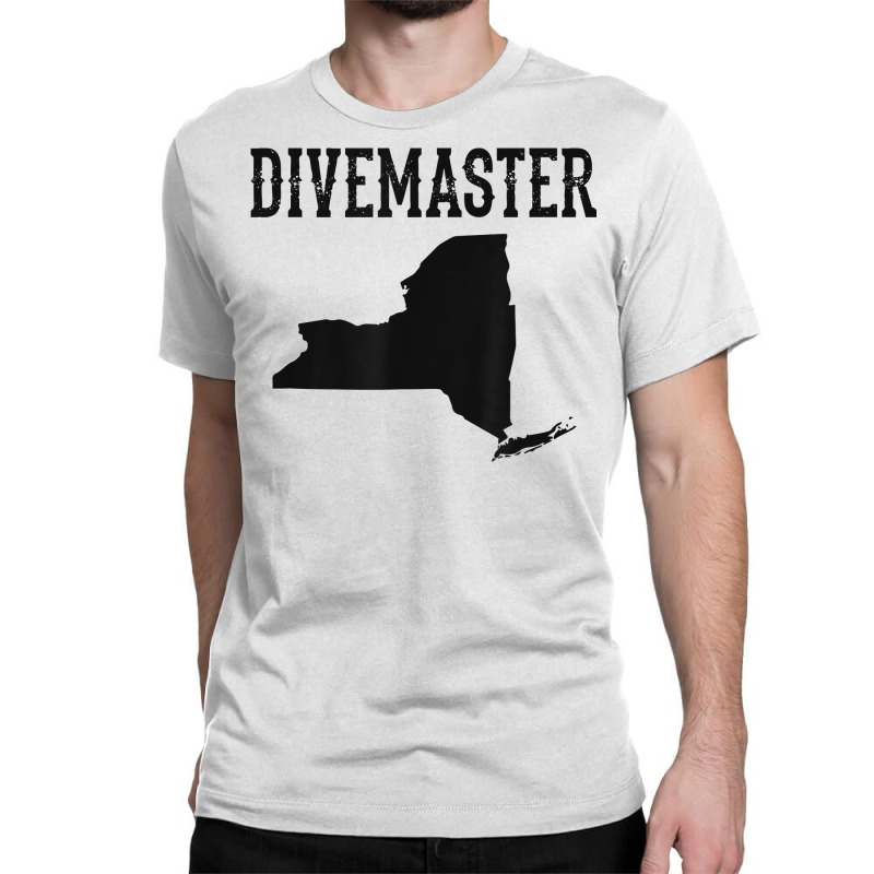 New York Divemaster Scuba Diving Instructor Dive Flag Style T Shirt Classic T-shirt | Artistshot