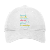 Laminate Advocate Caffeinate Educate T Shirt Adjustable Cap | Artistshot