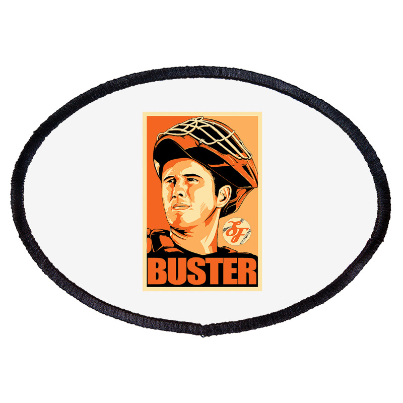 Custom Buster Posey Poster Oval Patch By Custom-designs - Artistshot