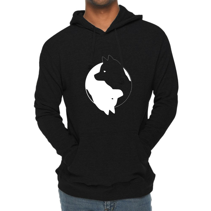 Yin Yang Husky Funny Lightweight Hoodie | Artistshot