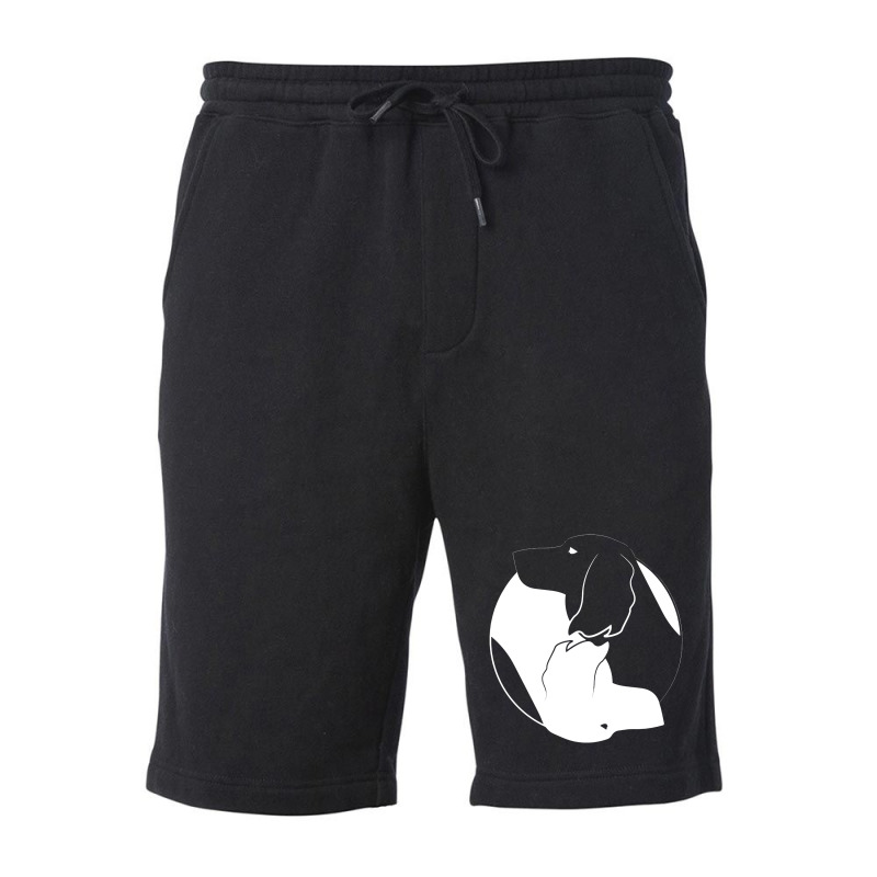 Yin Yang Irish Setter Funny Fleece Short | Artistshot