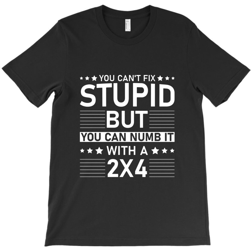 You Can't Fix Stupid But You Can Numb It With A 2x4 T-shirt | Artistshot