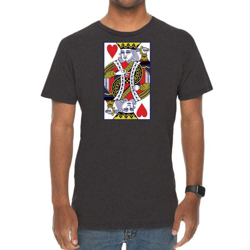 Custom King Of Hearts Vintage T-shirt 