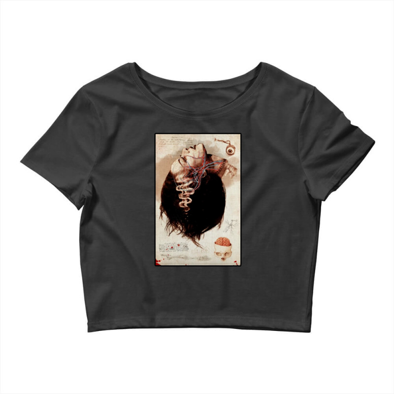 Bride Of Frankenstein Anatomy Lesson Crop Top by Samboo | Artistshot