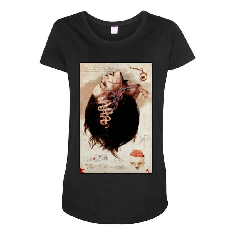 Bride Of Frankenstein Anatomy Lesson Maternity Scoop Neck T-shirt by Samboo | Artistshot