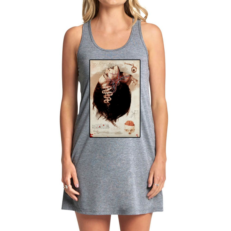 Bride Of Frankenstein Anatomy Lesson Tank Dress by Samboo | Artistshot