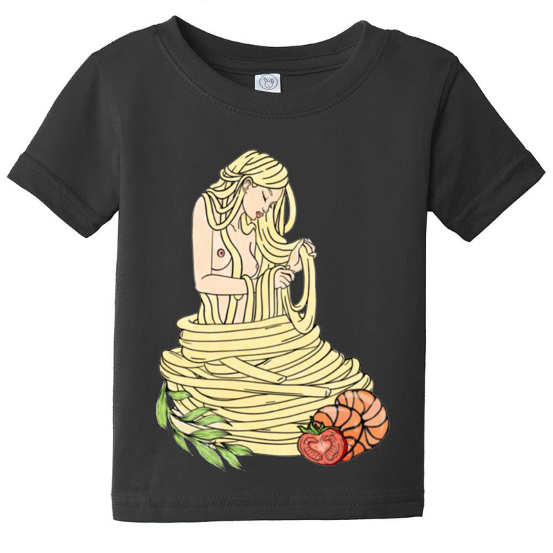 Shrimp Spaghetti Food Baby Tee by janai quana | Artistshot