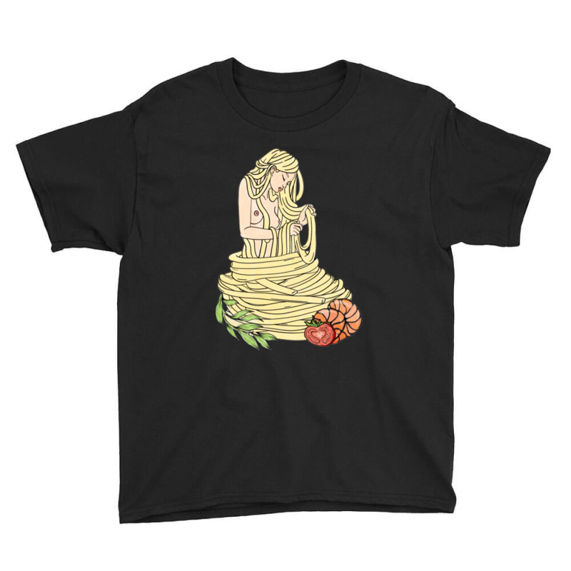 Shrimp Spaghetti Food Youth Tee by janai quana | Artistshot