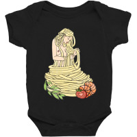 Shrimp Spaghetti Food Baby Bodysuit | Artistshot