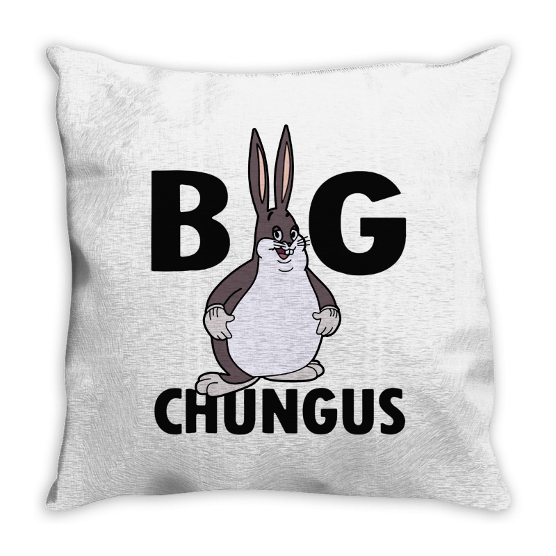 Custom Big Chungus Meme Throw Pillow By Blqs Apparel Artistshot