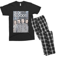 Music Retro Blue Lover Bloods Gift Men Men's T-shirt Pajama Set | Artistshot