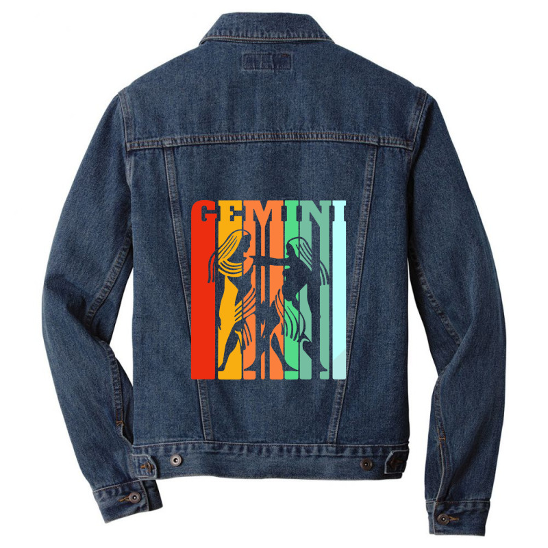 Zodiac Gemini Gifts Funny Astrology Sign Men Denim Jacket | Artistshot