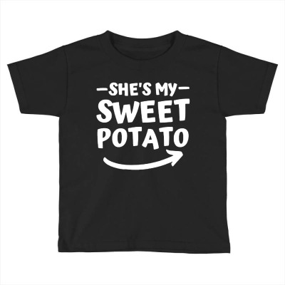 Christmas She's My Sweet Potato Toddler T-shirt Designed By Wuzztees