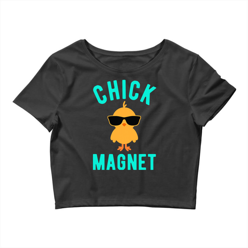 Chick Magnet  Funny Easter  For Boys Kids Men Tee Crop Top by bakien89 | Artistshot