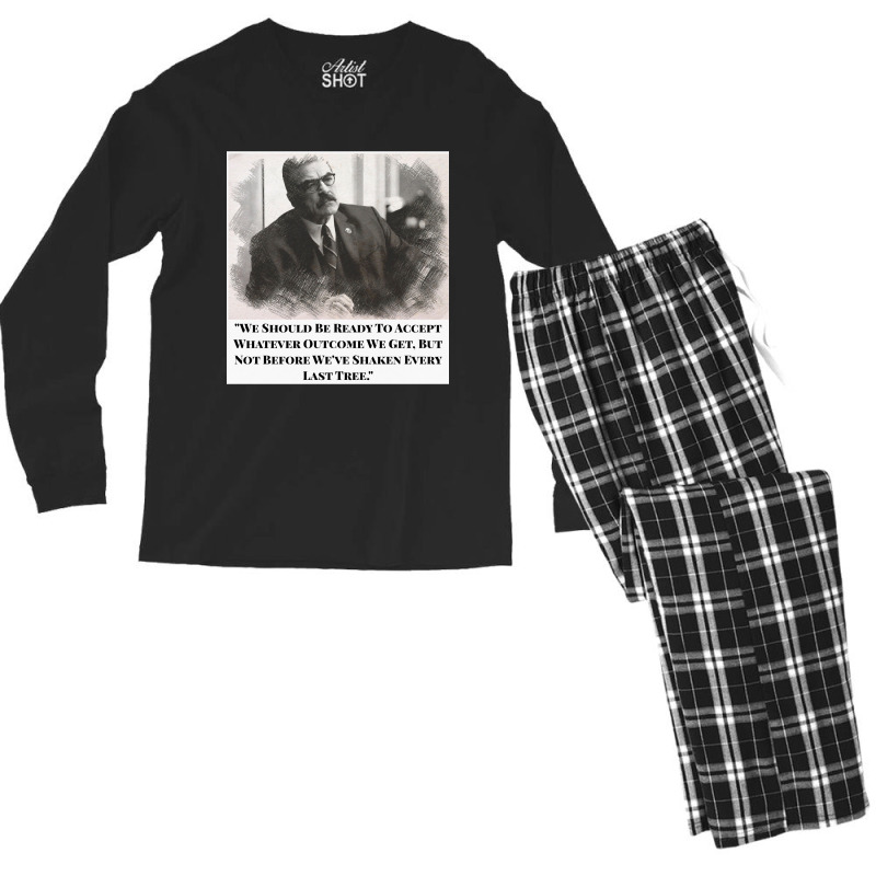 Retro Vintage Tom Selleck Mens My Favorite Men's Long Sleeve Pajama Set | Artistshot