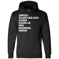 Kwanzaa ,  Seven Principles Champion Hoodie | Artistshot