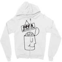 Open For New Ideas Zipper Hoodie | Artistshot