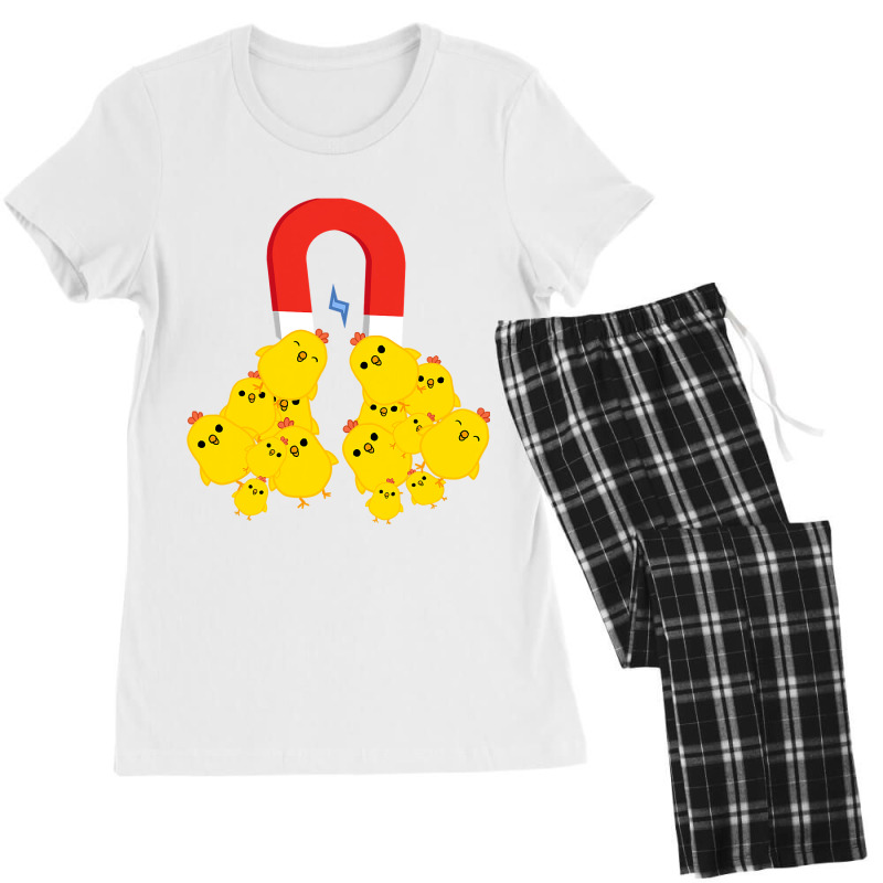 Chicks With Magnet Funny Chick Magnet T Shirt Women's Pajamas Set by bakien89 | Artistshot