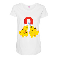 Chicks With Magnet Funny Chick Magnet T Shirt Maternity Scoop Neck T-shirt | Artistshot