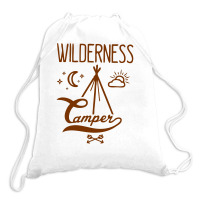 Wilderness Camper Drawstring Bags | Artistshot