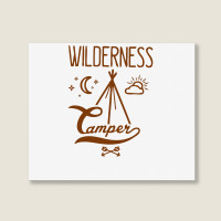 Wilderness Camper Landscape Canvas Print | Artistshot