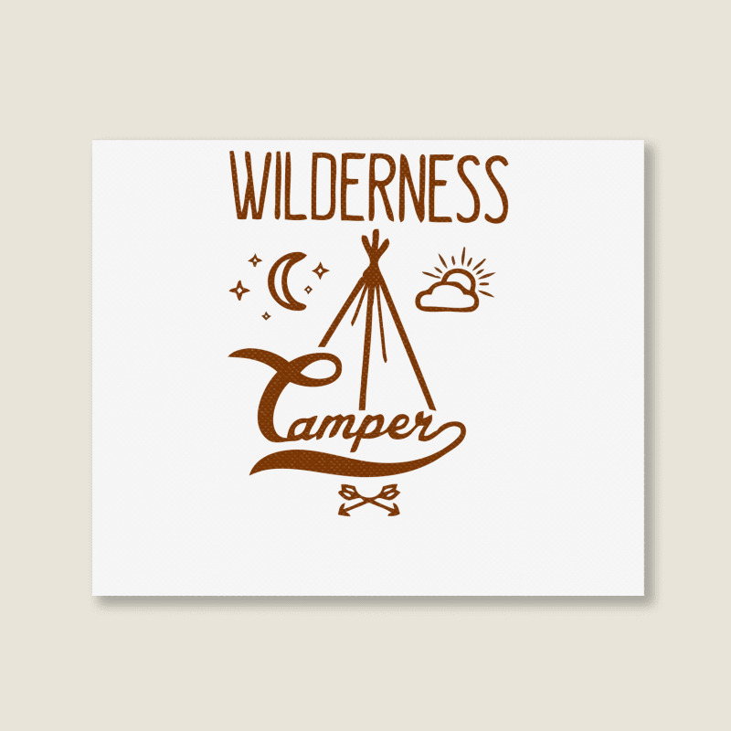 Wilderness Camper Landscape Canvas Print | Artistshot