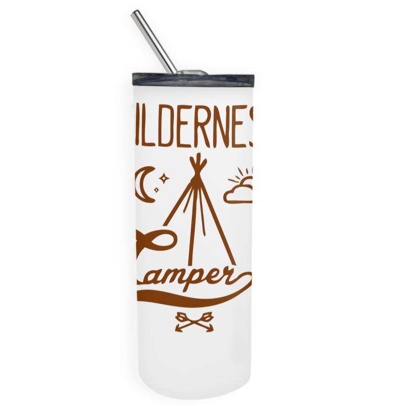 Wilderness Camper Skinny Tumbler | Artistshot