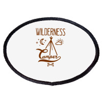 Wilderness Camper Oval Patch | Artistshot