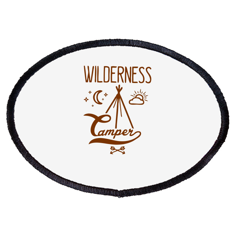 Wilderness Camper Oval Patch | Artistshot