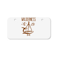 Wilderness Camper Bicycle License Plate | Artistshot