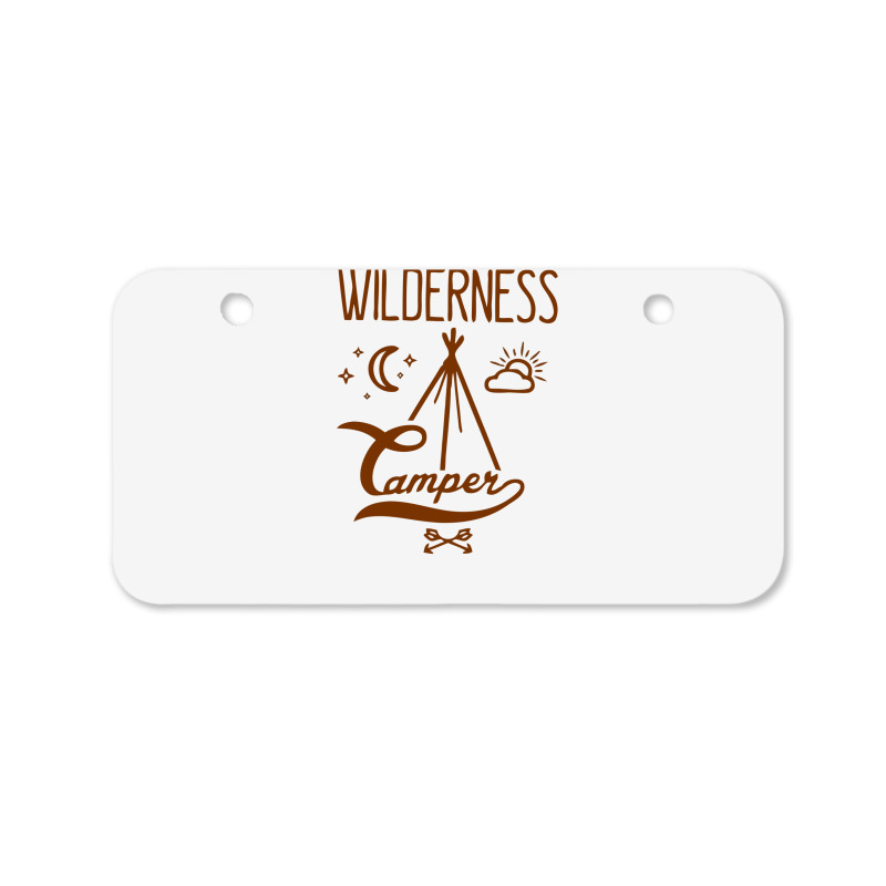 Wilderness Camper Bicycle License Plate | Artistshot