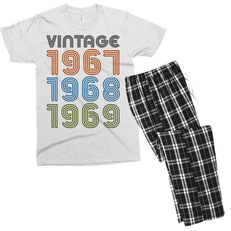 Vintage For Light Men's T-shirt Pajama Set by autlu2024 | Artistshot