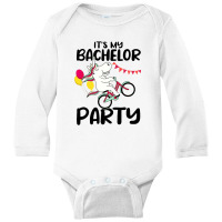 It's My Bachelor Party For Groom Naughty Funny 2 Long Sleeve Baby Bodysuit | Artistshot